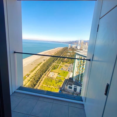 Аренда уютной, стильной студии с видом на море, ЖК Orbi Beach Tower, Батуми, Грузия