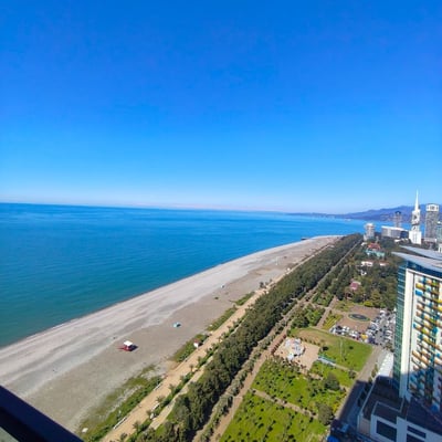 Аренда уютной, стильной студии с видом на море, ЖК Orbi Beach Tower, Батуми, Грузия