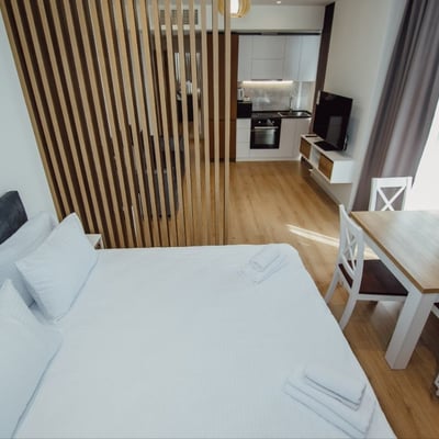 Location d'un studio confortable, lumineux avec vue sur la mer, Batumi, Géorgie