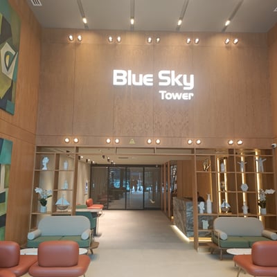 Location d'un studio neuf, 35 m², Blue Sky Tower, Batoumi, Géorgie