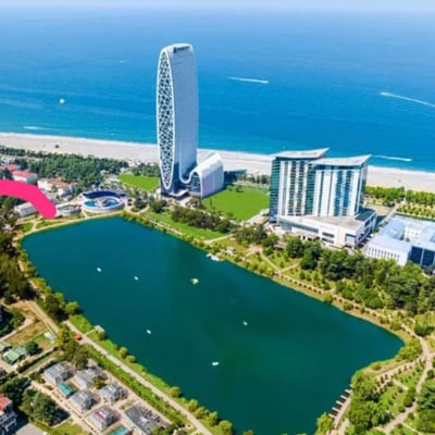 Rent a bright, cozy apartment near the park, Batumi, Georgia