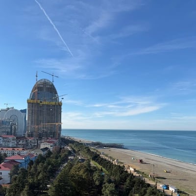 Studio spacieux 45m² avec vue sur la mer à louer, Batoumi, Géorgie