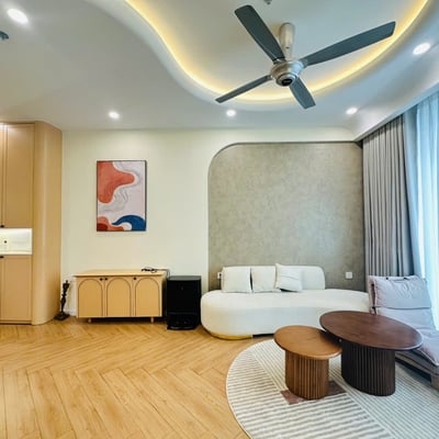 Luxuriöses 2-Zimmer-Apartment mit Flussblick, Panoma 1, Da Nang, Vietnam zu vermieten