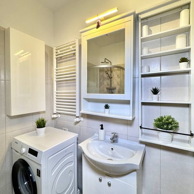 Bright and modern studio apartment rental in a new building, Bucharest, Romania