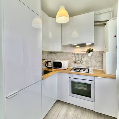 Bright and modern studio apartment rental in a new building, Bucharest, Romania
