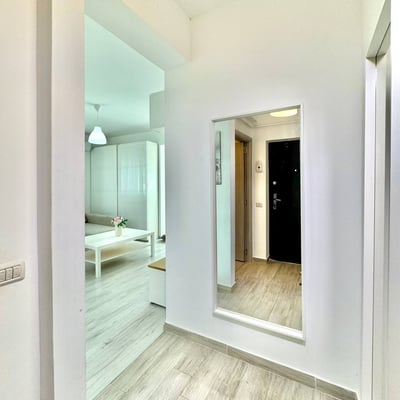 Bright and modern studio apartment rental in a new building, Bucharest, Romania