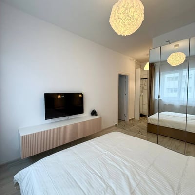 Langfristige Vermietung eines modernen Studios in Bukarest, Rumänien