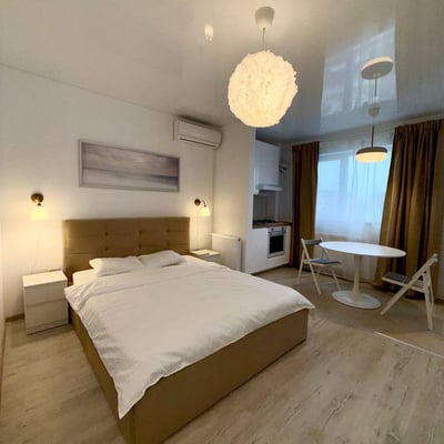 Modern studio apartment for rent, Militari Residence, Bucharest, Romania