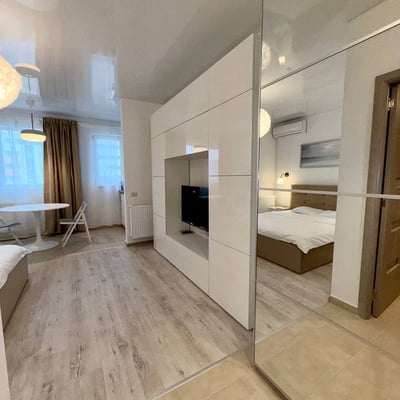 Modern studio apartment for rent, Militari Residence, Bucharest, Romania