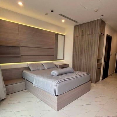 Long-term furnished studio apartment rental, Opus One, Ho Chi Minh City (Saigon), Vietnam