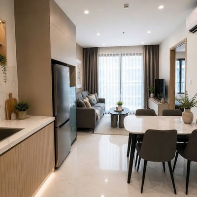 Modern apartment rental in Glory Heights residential complex, Ho Chi Minh City (Saigon), Vietnam