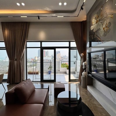 Bright penthouse with sea view for rent, 80 m², Son Tra, Da Nang, Vietnam