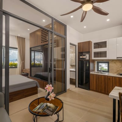 Spacious, bright apartment with mountain view for rent, Da Nang, Vietnam