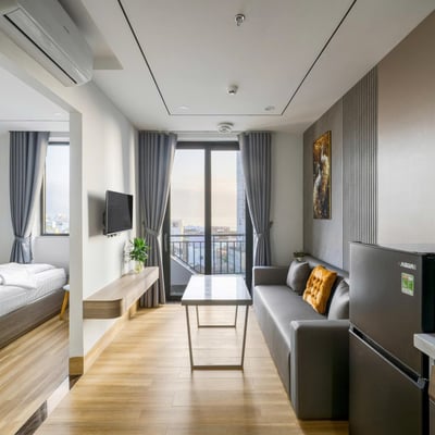 Vermietung einer hellen, komfortablen Wohnung mit Balkon, Son Tra, Da Nang, Vietnam