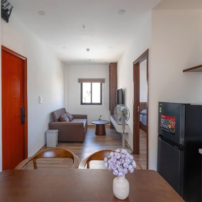 Location d'un penthouse élégant avec balcon, 55 m², Da Nang, Vietnam