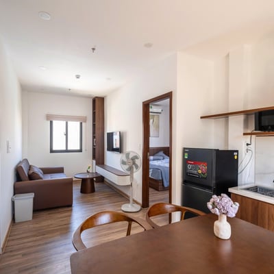 Аренда стильного пентхауса с балконом, 55 м², Дананг, Вьетнам