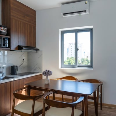 Аренда стильного пентхауса с балконом, 55 м², Дананг, Вьетнам