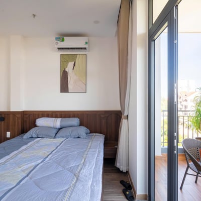 Аренда стильного пентхауса с балконом, 55 м², Дананг, Вьетнам