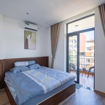 Аренда стильного пентхауса с балконом, 55 м², Дананг, Вьетнам