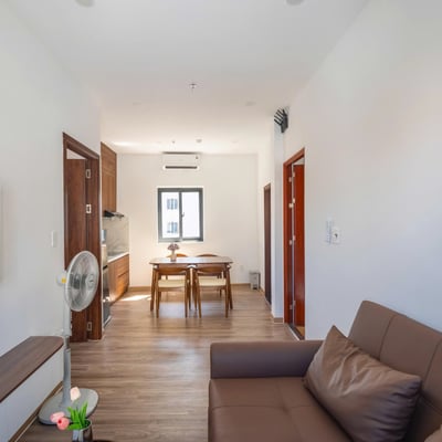 Location d'un penthouse élégant avec balcon, 55 m², Da Nang, Vietnam
