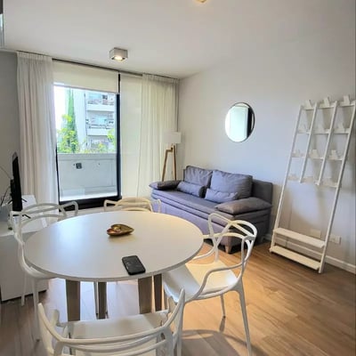 Departamento de 2 habitaciones con balcón en el 5° piso en un edificio nuevo con comodidades, Palermo, Buenos Aires