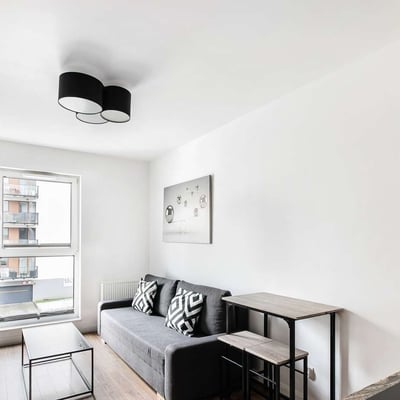 Rent of a bright, furnished studio, 22 m², Krowodrza district, Krakow, Poland