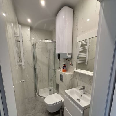 Location d'un studio compact et moderne, 22 m², quartier de Bronowice, Cracovie, Pologne