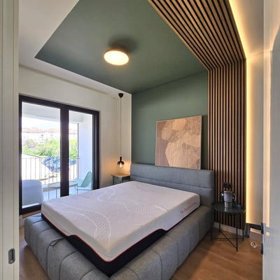 Location d'un appartement moderne, 60 m², Banovo Brdo Residence, Belgrade, Serbie