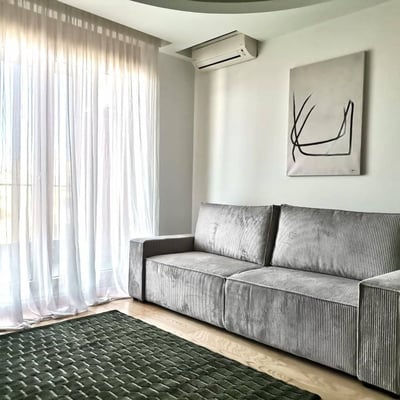 Rent of a bright, furnished apartment, 56 m², Central Garden residential complex, Belgrade, Serbia