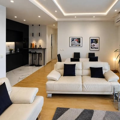 Alquiler de apartamento premium con vista al río, 89 m², BW Vista, Belgrado, Serbia