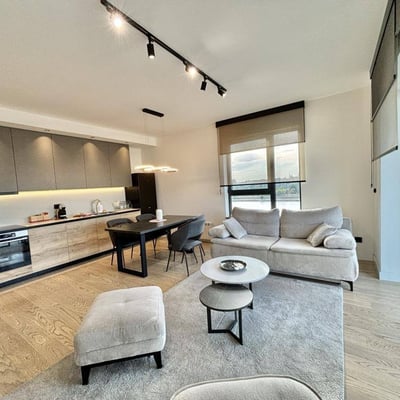 Spacious Apartment 91m² with River View for Rent in BW Simfonija Residential Complex, Belgrade, Serbia