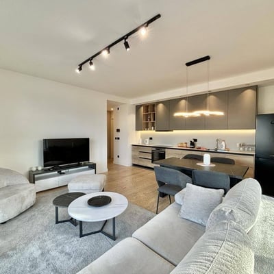 Spacious Apartment 91m² with River View for Rent in BW Simfonija Residential Complex, Belgrade, Serbia