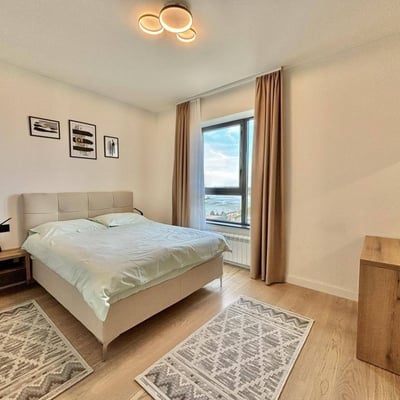 Spacious Apartment 91m² with River View for Rent in BW Simfonija Residential Complex, Belgrade, Serbia
