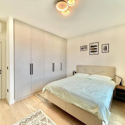 Spacious Apartment 91m² with River View for Rent in BW Simfonija Residential Complex, Belgrade, Serbia