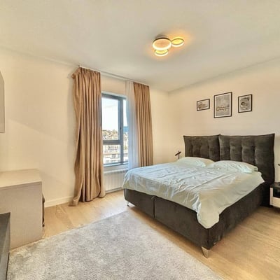Spacious Apartment 91m² with River View for Rent in BW Simfonija Residential Complex, Belgrade, Serbia