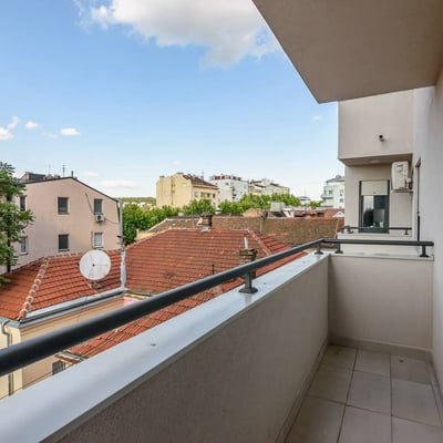 Bright Apartment 55m² for Rent, Vračar, Belgrade, Serbia