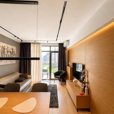 Moderne Wohnung 55m² zur Miete im Wohnkomplex BW Aurora, Belgrad, Serbien