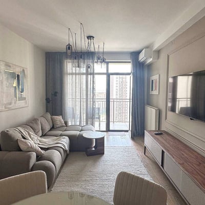 Apartamento moderno 54m² en alquiler en complejo residencial BW Aurora, Belgrado, Serbia