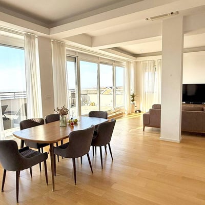 Luxury Penthouse 120m² with Danube View for Rent, Belgrade, Serbia