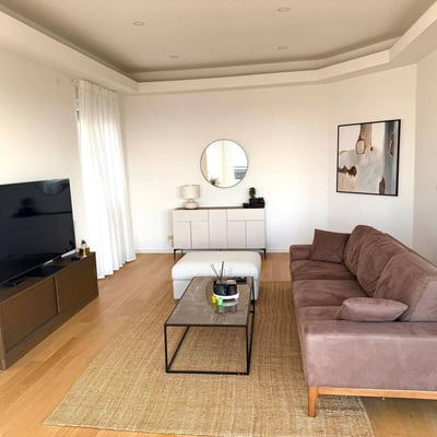 Luxury Penthouse 120m² with Danube View for Rent, Belgrade, Serbia