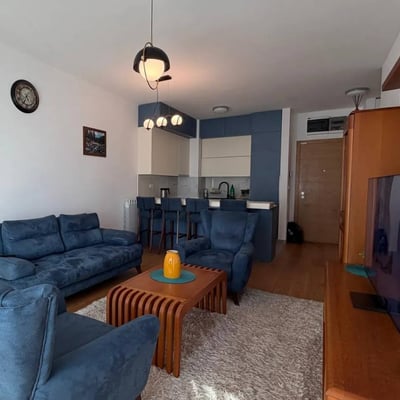 Аренда уютной квартиры 56м² в жилом комплексе Wellport, Новый Белград, Сербия