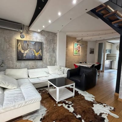 Luxury Two-Story Apartment 140m² for Rent, Zvezdara, Belgrade, Serbia