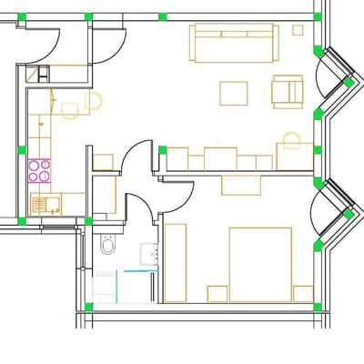 Komfortable Wohnung 52m² zur Miete, Dedinje, Belgrad, Serbien