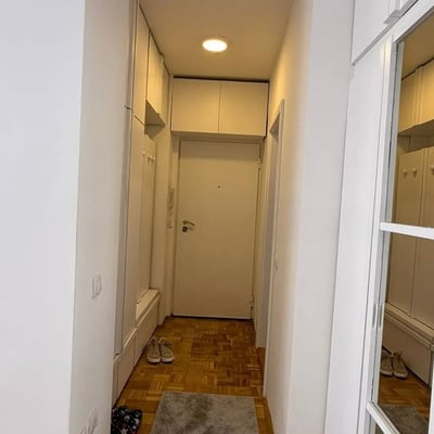 Bright Apartment 46m² for Rent, Vračar, Belgrade, Serbia