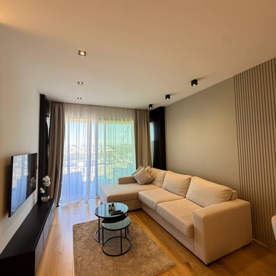 Bright Apartment 56m² for Rent in Novi Dorčol Residential Complex, Belgrade, Serbia