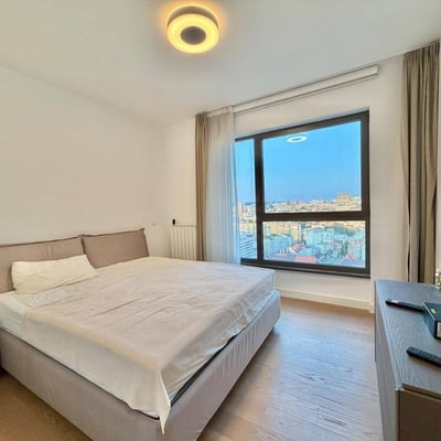 Stilvolle 104 m² Wohnung zur Miete mit Panoramablick auf die Stadt im BW Verde, Belgrad