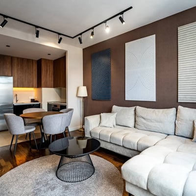 Alquiler de apartamento elegante y moderno de 55 m² en el complejo premium BW Parkview, Belgrado