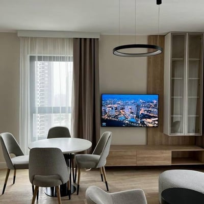 Möblierte 63 m² Wohnung zur Miete mit Flussblick im Premium-Komplex BW Aria, Belgrad