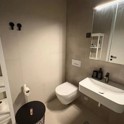 Аренда светлой квартиры 69 м² с паркоместом в премиальном ЖК «Новый Дорчол», Белград, Сербия