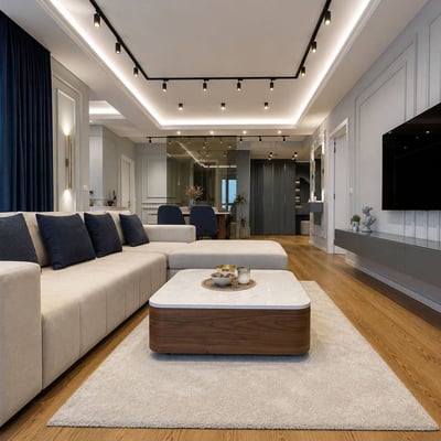 Аренда стильной просторной квартиры 106 м² в ЖК Skyline, Белград, Сербия